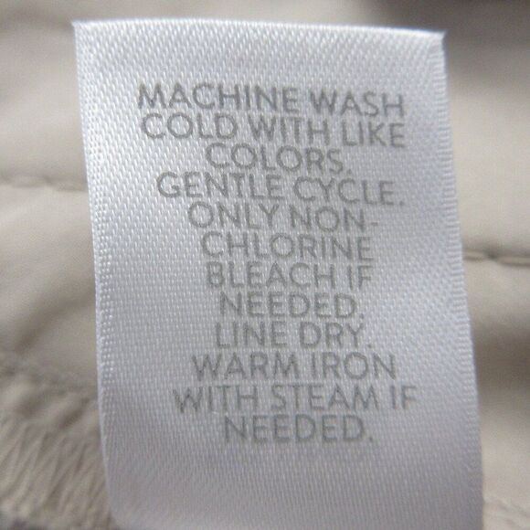 J. JILL Linen Blend Wide Leg Flat Front Crop Ankle Pants Sz L Flax Beige Tan NWT - Picture 9 of 15